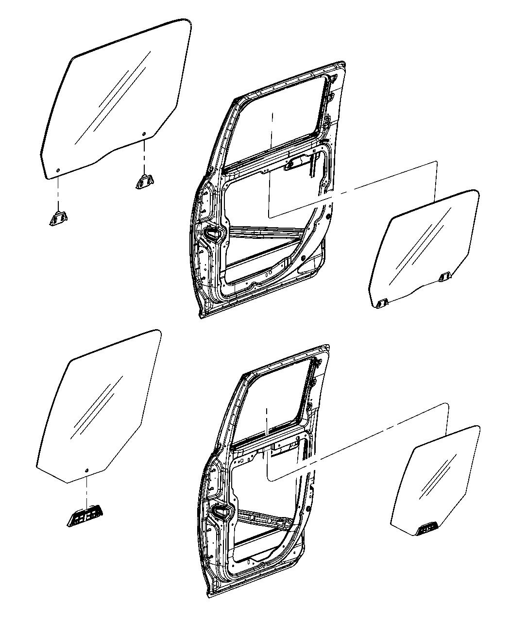 Diagram Rear Door. for your 2002 Chrysler 300  M 