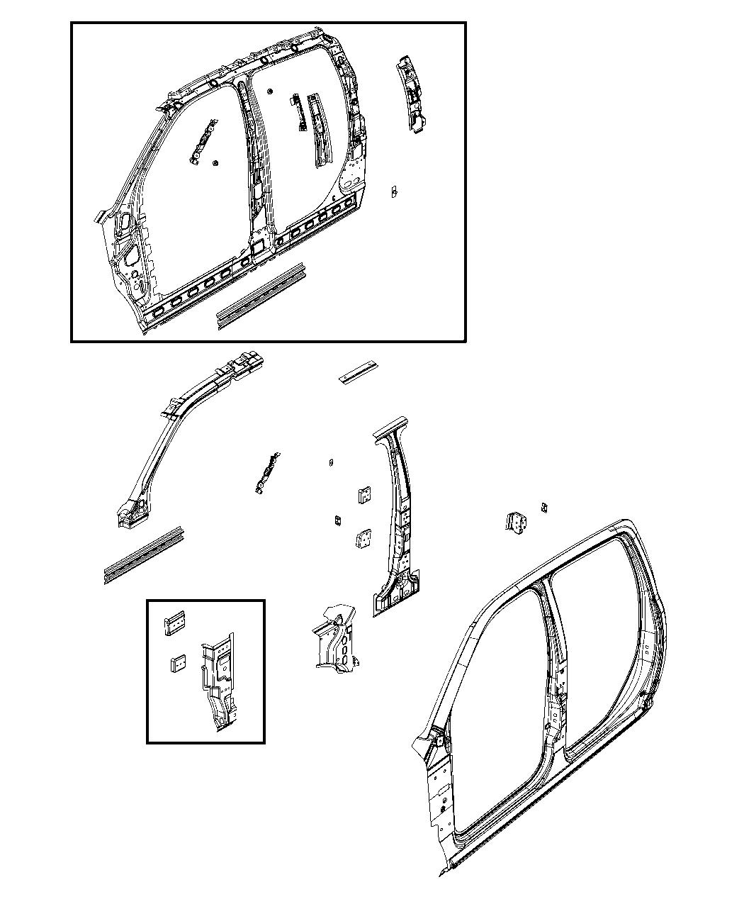 Diagram Front Aperture Panel 4-Door, Quad Cab. for your Chrysler 300  M