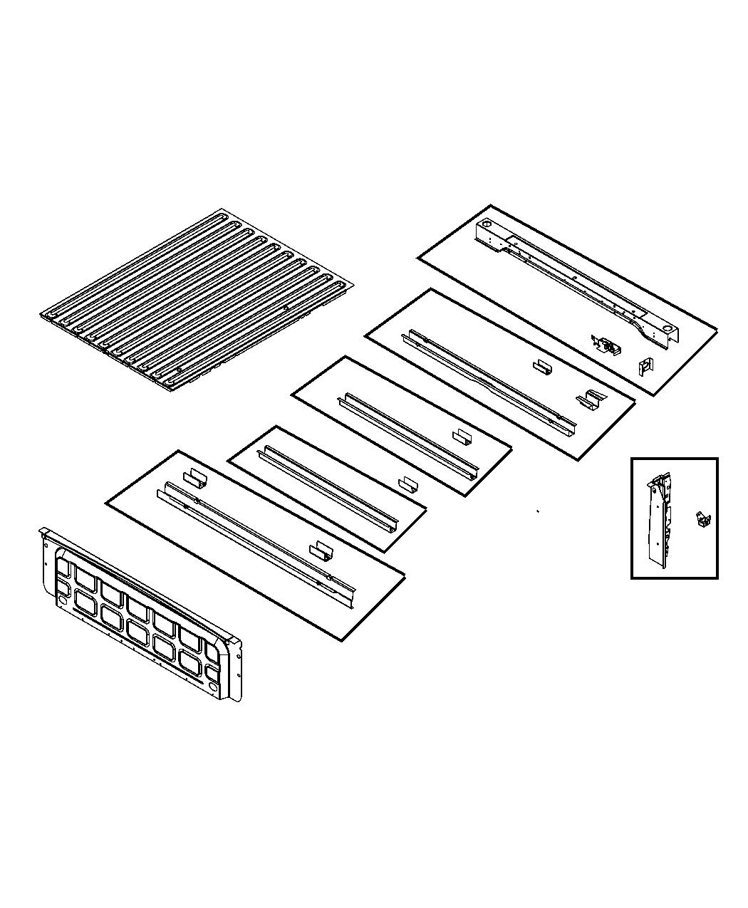 Diagram 6.5 Foot, Pick-up Box Crossmembers, Reinforcements. for your Chrysler 300  M