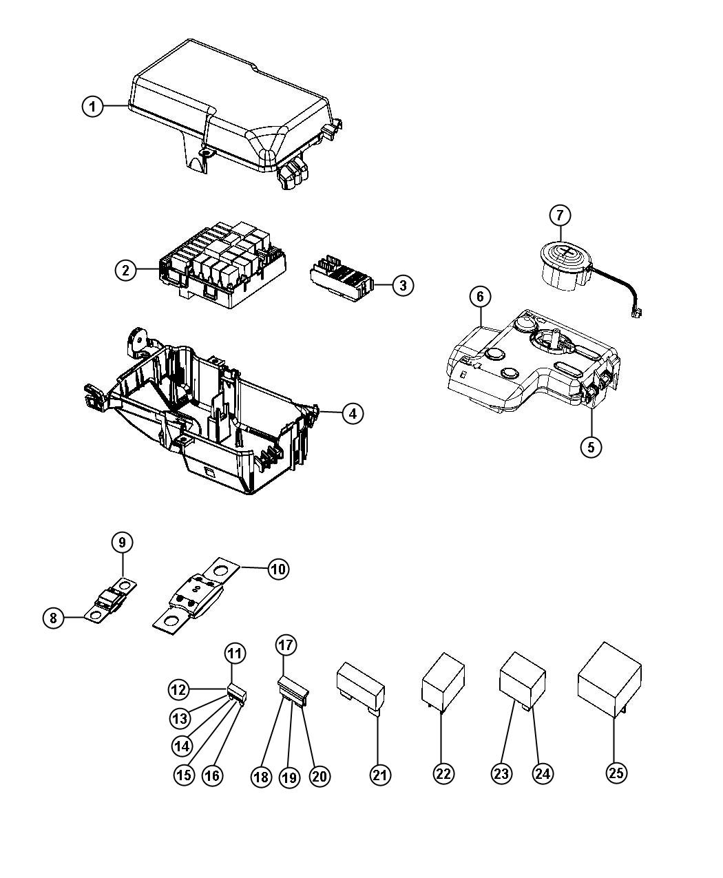 Power Distribution Center. Diagram