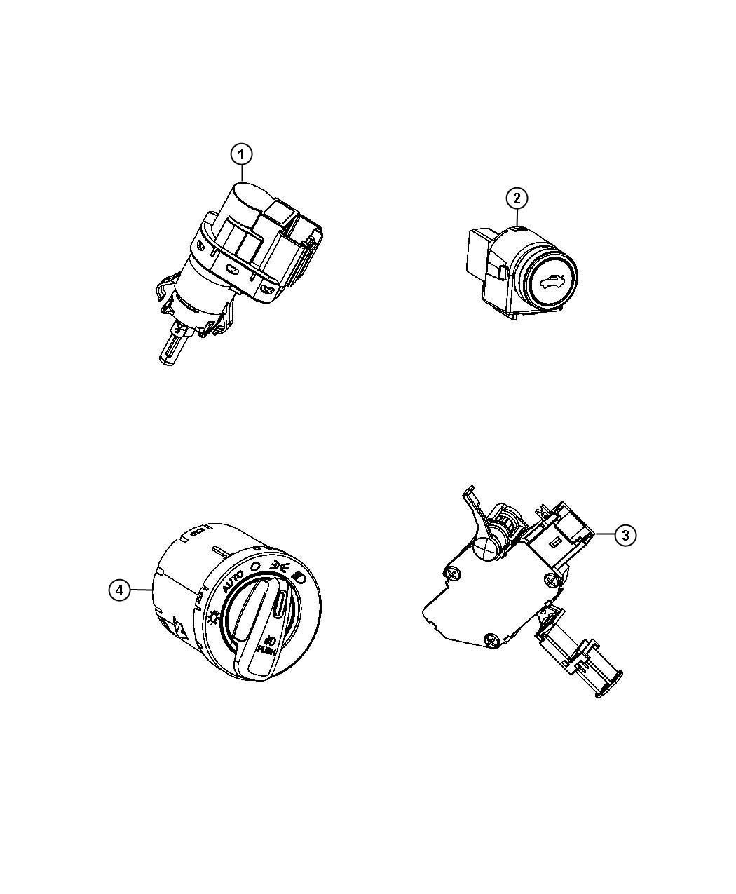 Switches, Instrument Panel. Diagram