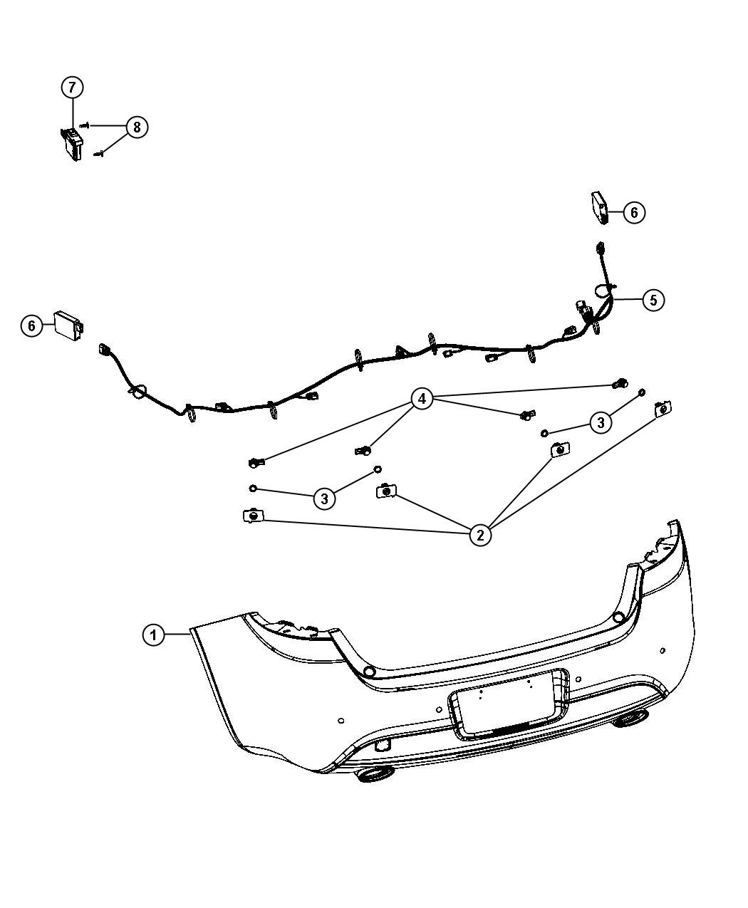 Diagram Park Assist. for your 2004 Chrysler 300  M 