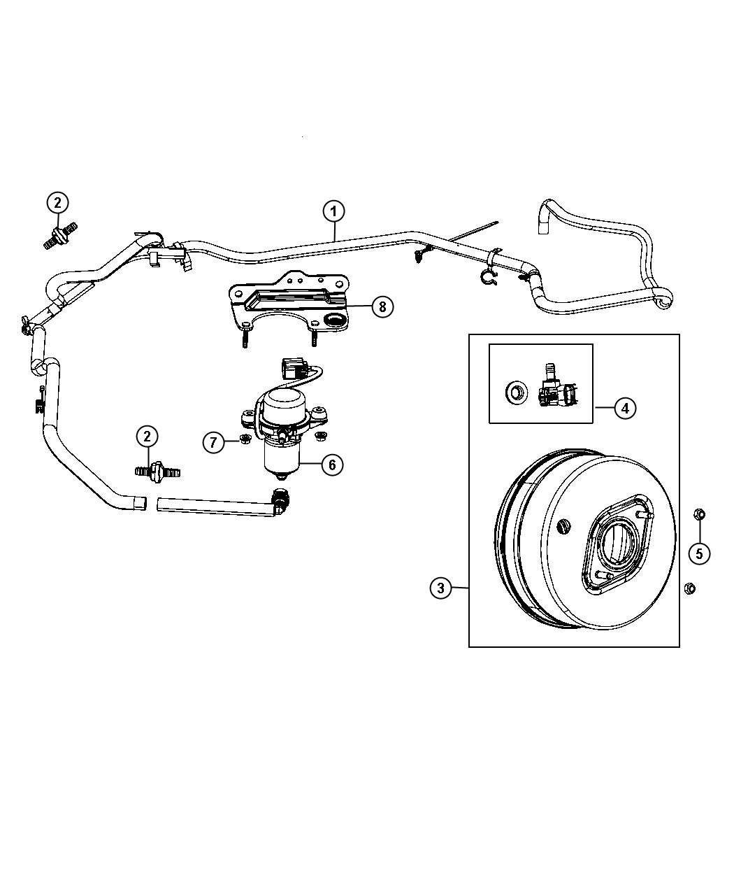 Booster and Pump, Vacuum Power Brake. Diagram