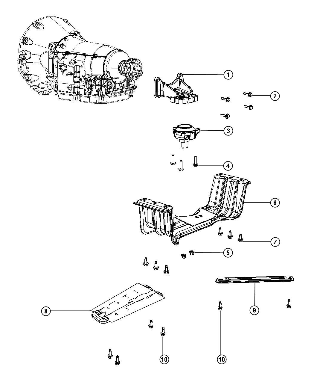 Transmission Mount [8YR/80,000 Scheduled Maint. Care]. Diagram