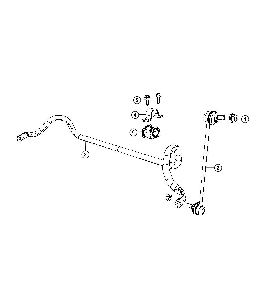 Diagram Stabilizer Bar, Front. for your Jeep Patriot  