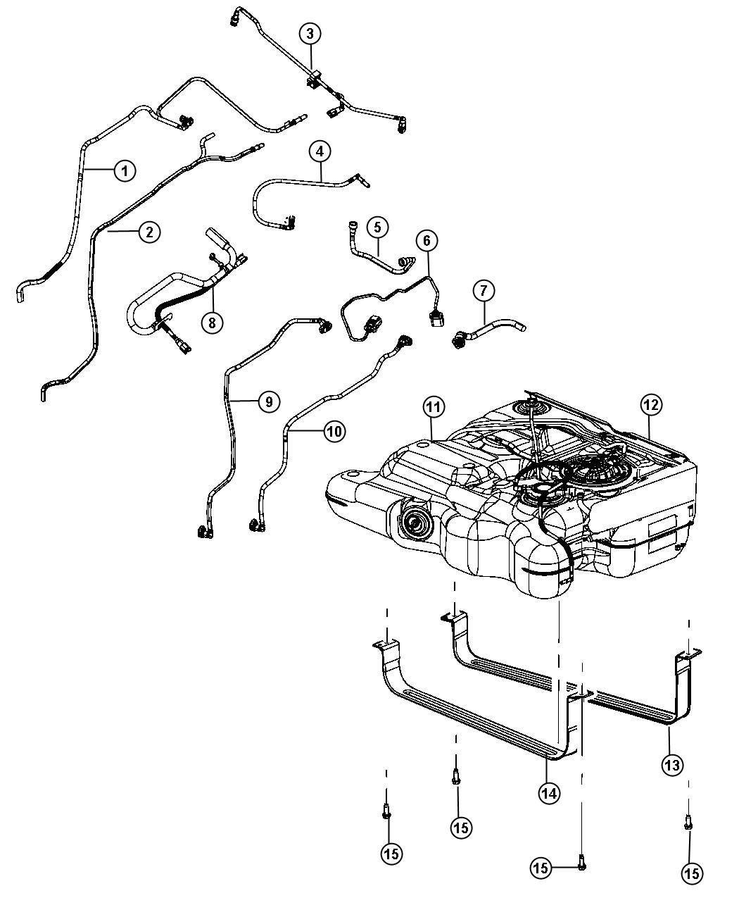 Diagram Fuel Tank. for your Dodge Grand Caravan  