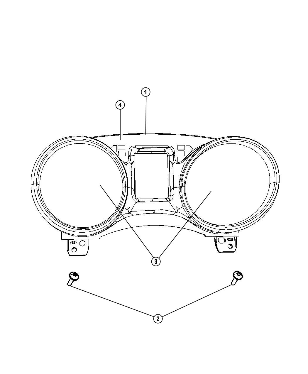 Diagram Cluster Instrument Panel. for your 2000 Chrysler 300  M 