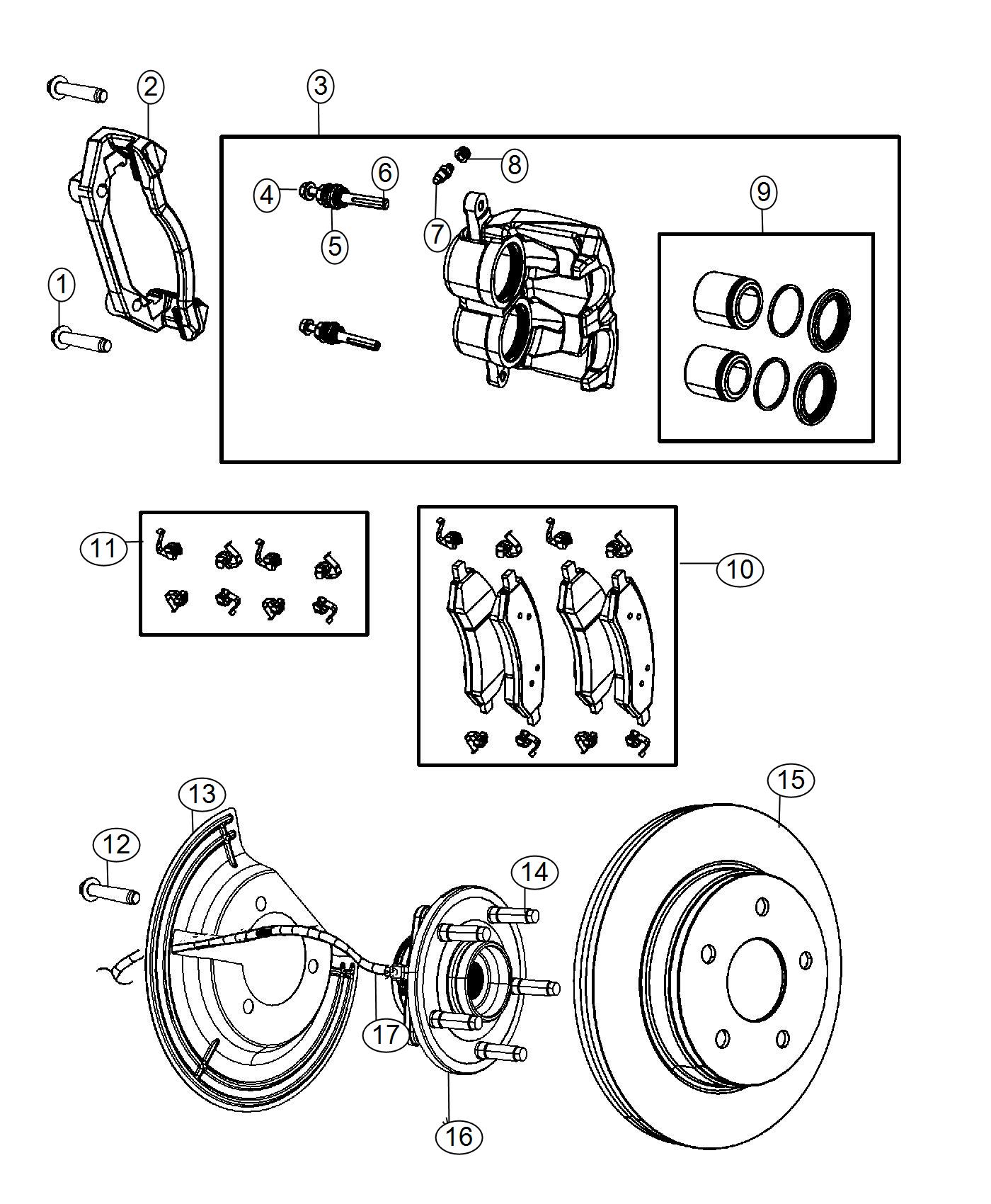 Brakes,Front, DX 1, 6. Diagram