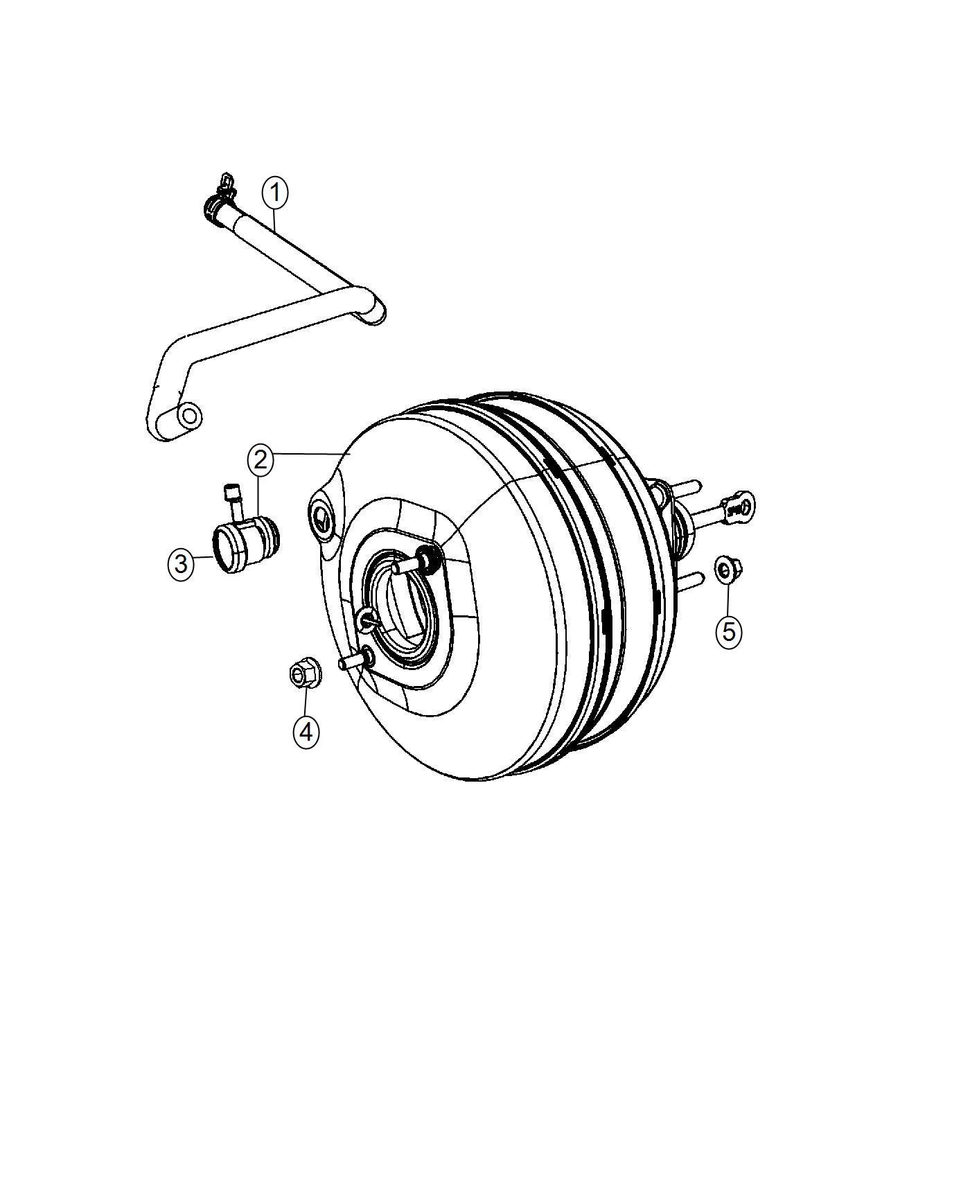 Booster,Vacuum Power Brake. Diagram