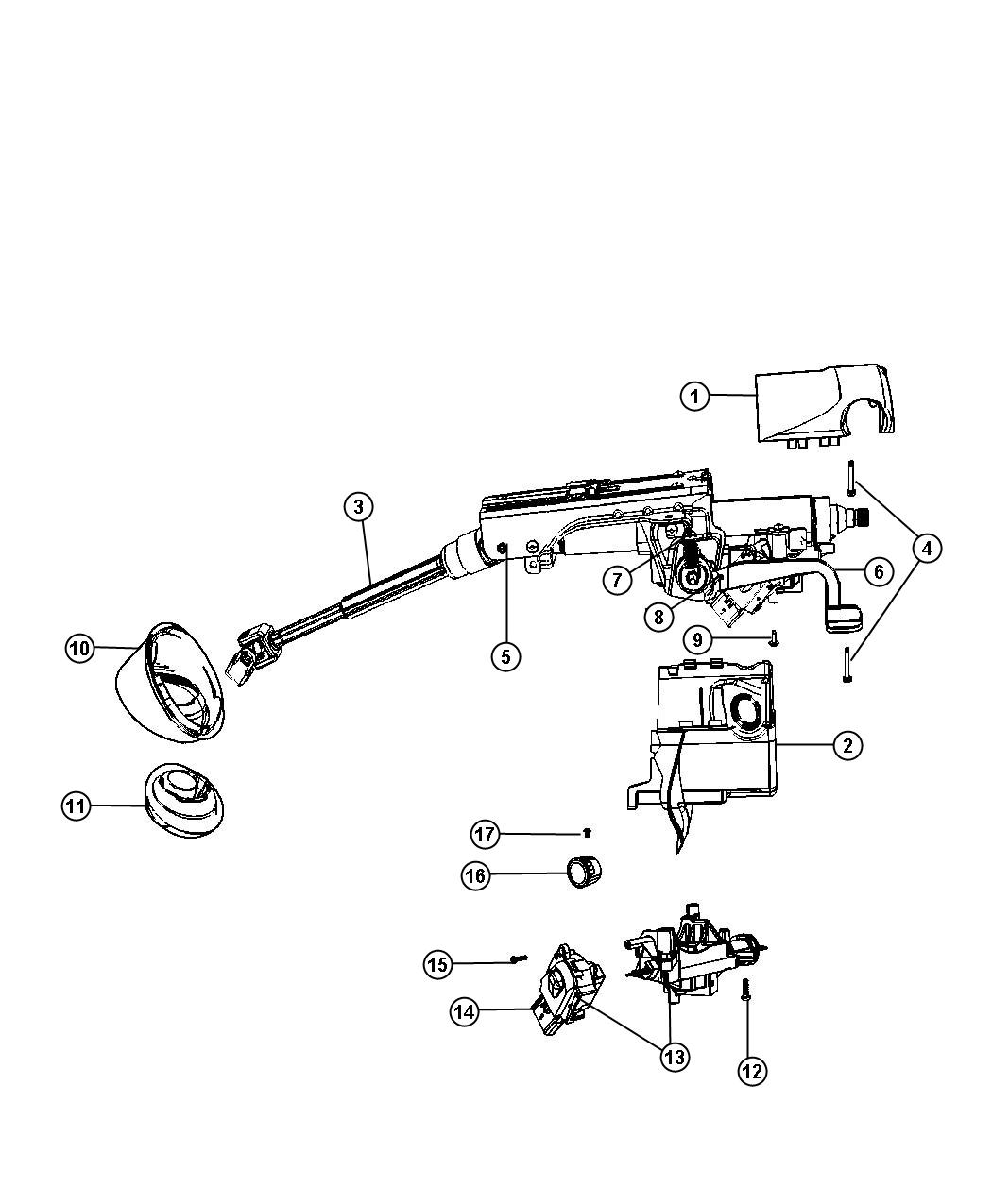 Diagram Steering Column. for your 1999 Chrysler 300  M 