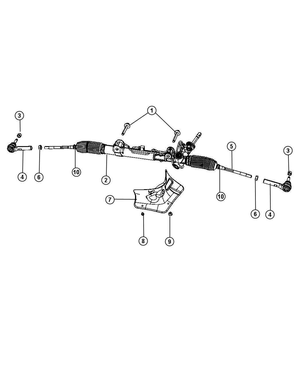 Diagram Gear Rack and Pinion. for your 2013 Jeep Patriot   