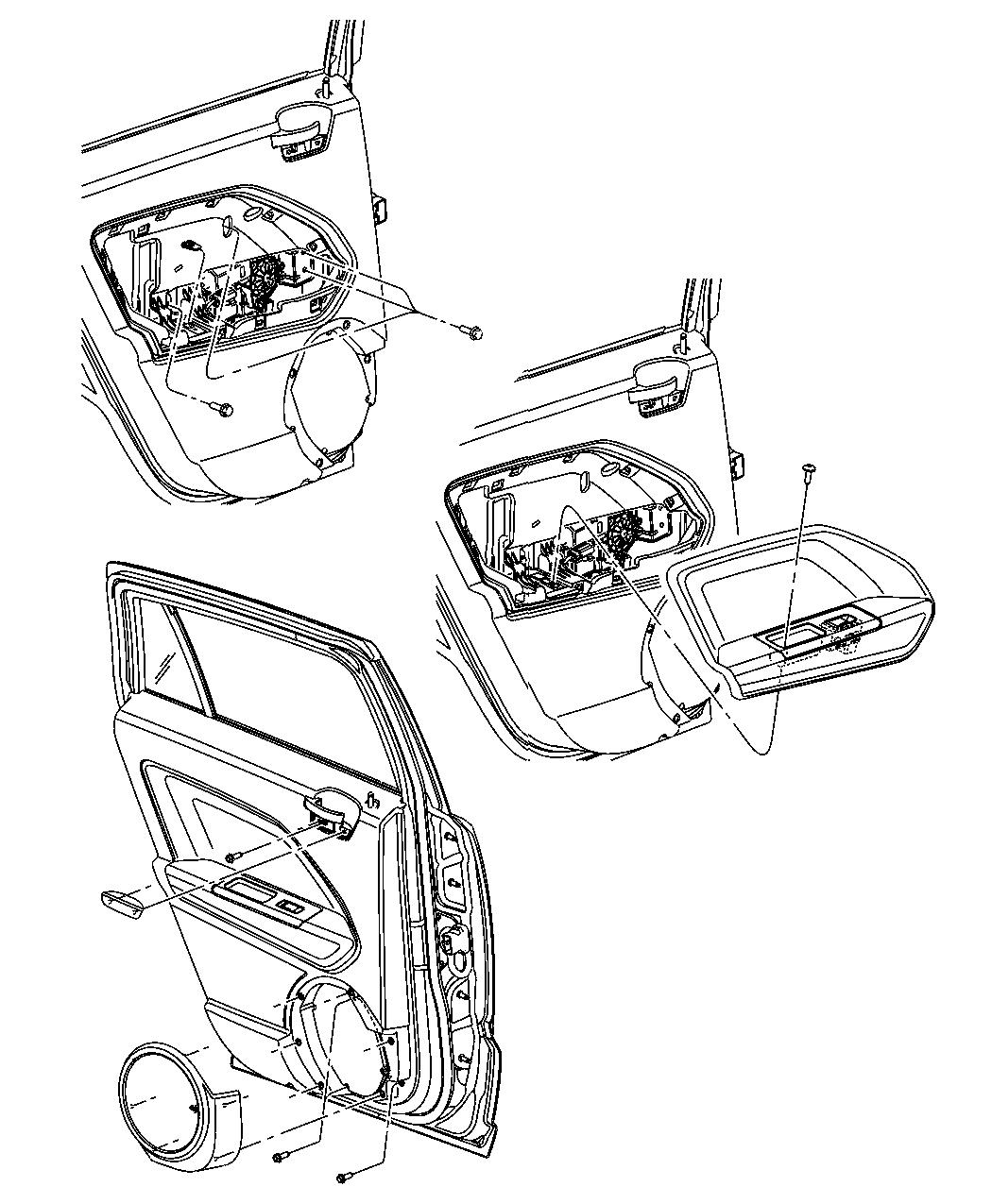 Rear Door Trim Panels. Diagram