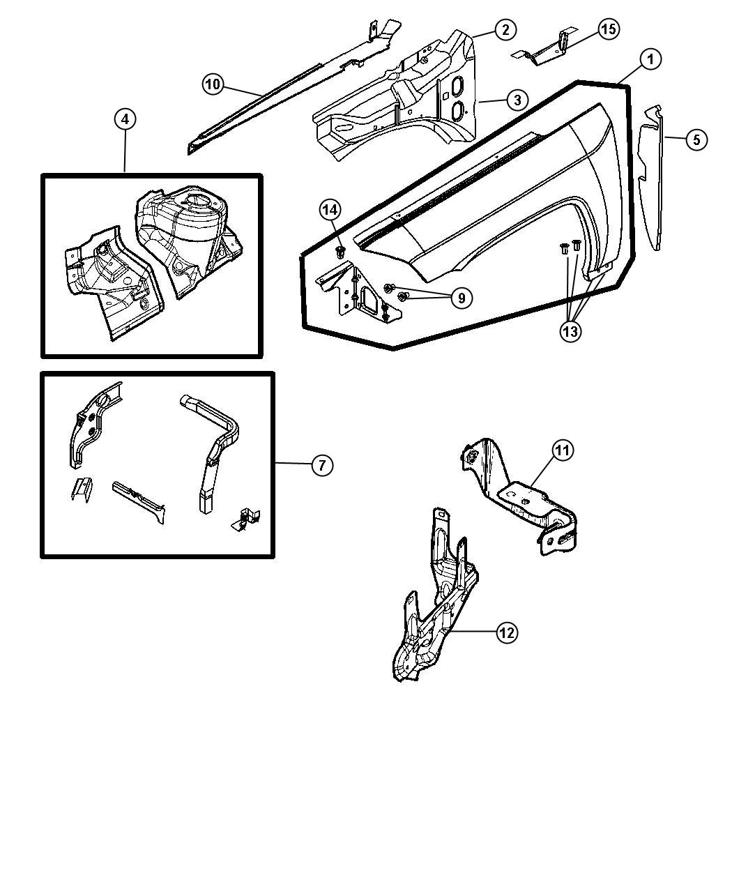 Front Fender. Diagram