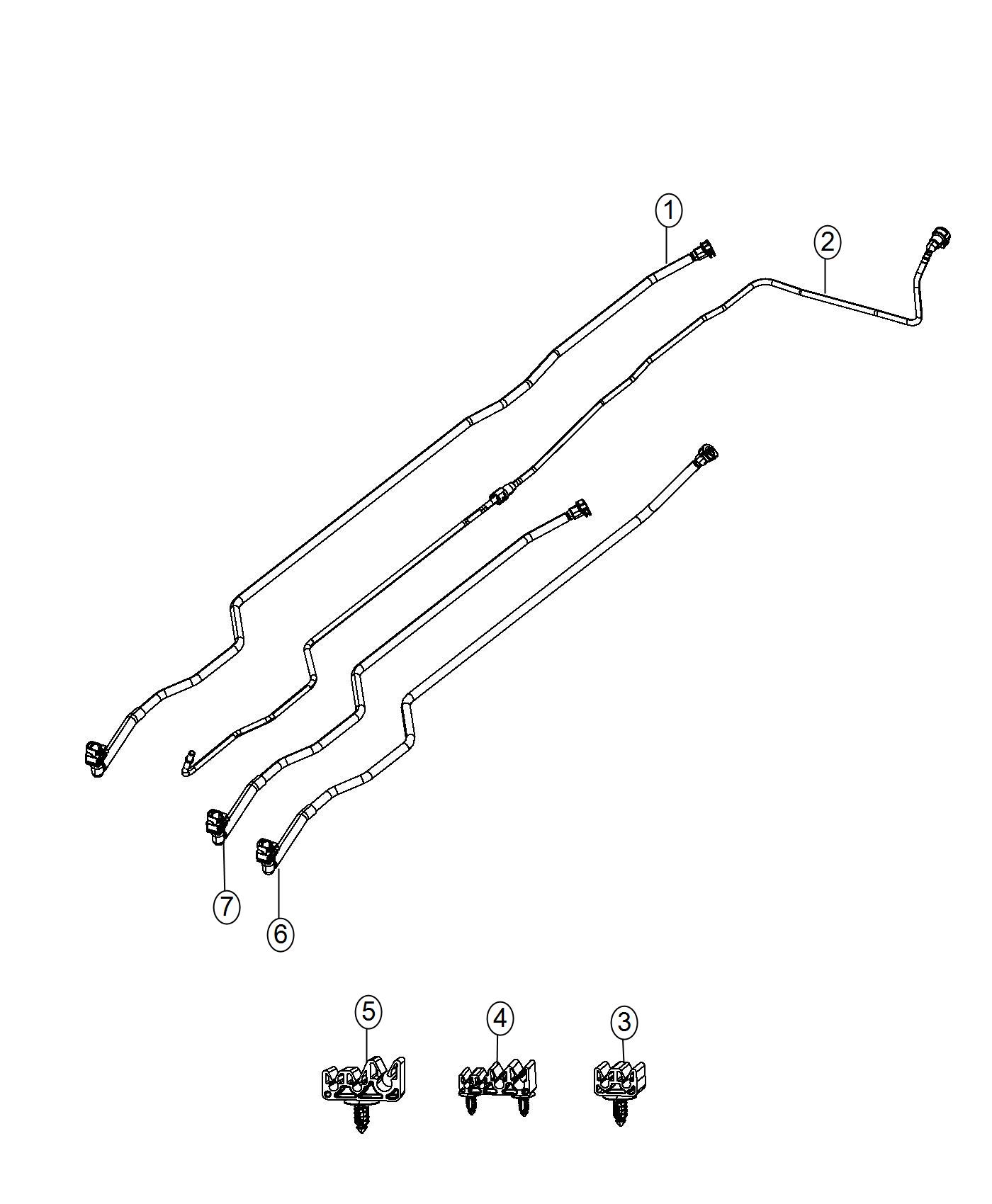 Diagram Fuel Lines Rear. for your 2011 Ram 1500   