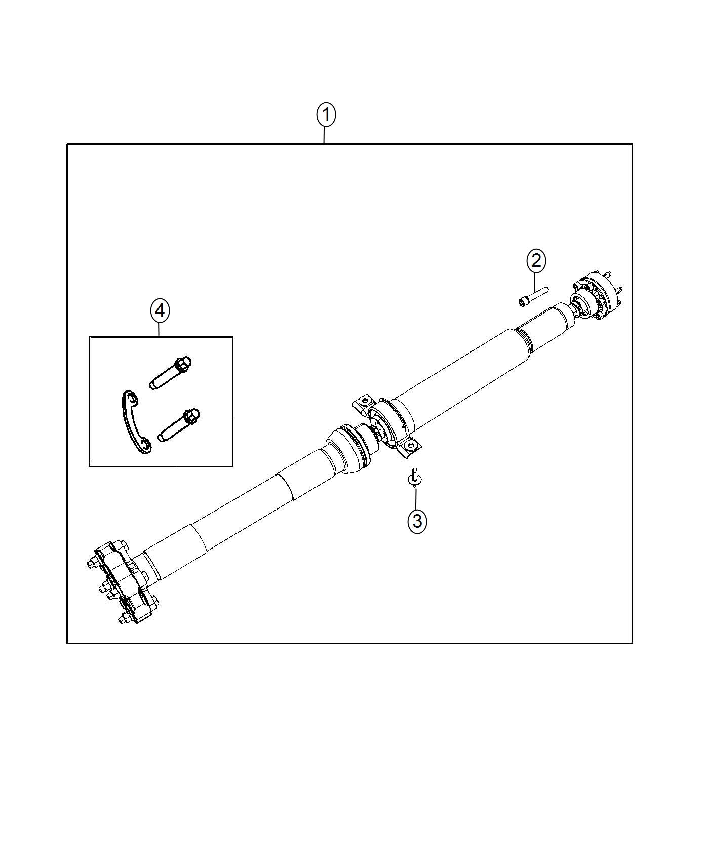 Diagram Shaft, Drive, 2-Piece. for your Chrysler 300  M