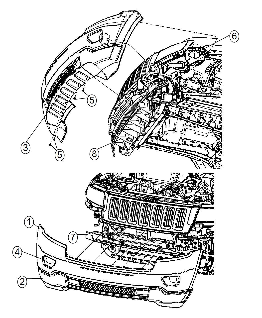 Fascia, Front. Diagram