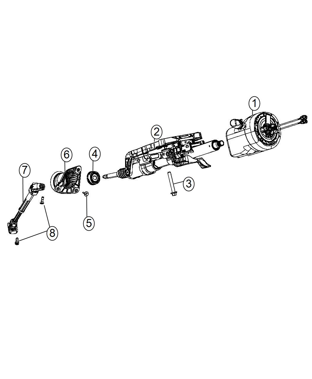 Diagram Steering Column. for your 2003 Jeep Grand Cherokee   