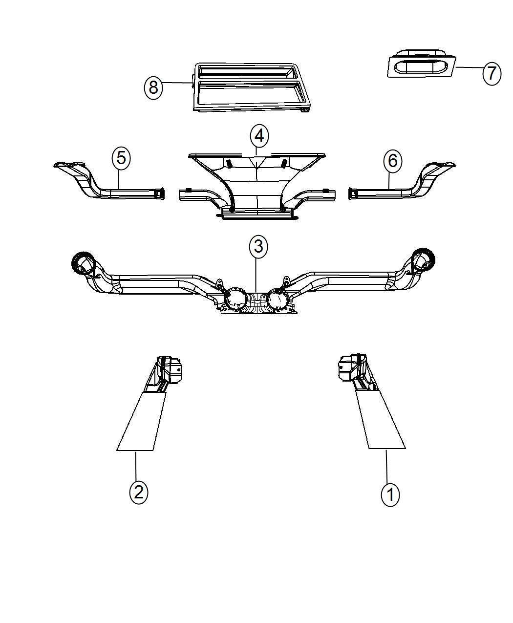 Diagram Ducts. for your 2000 Chrysler 300  M 