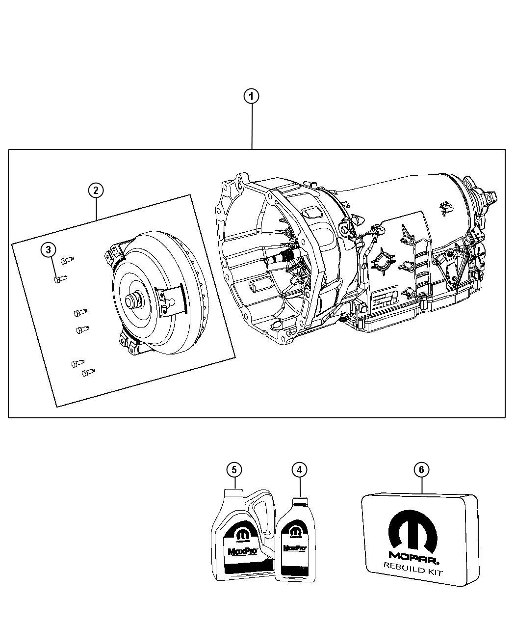 Diagram Transmission / Transaxle Assembly. for your 2000 Chrysler 300  M 