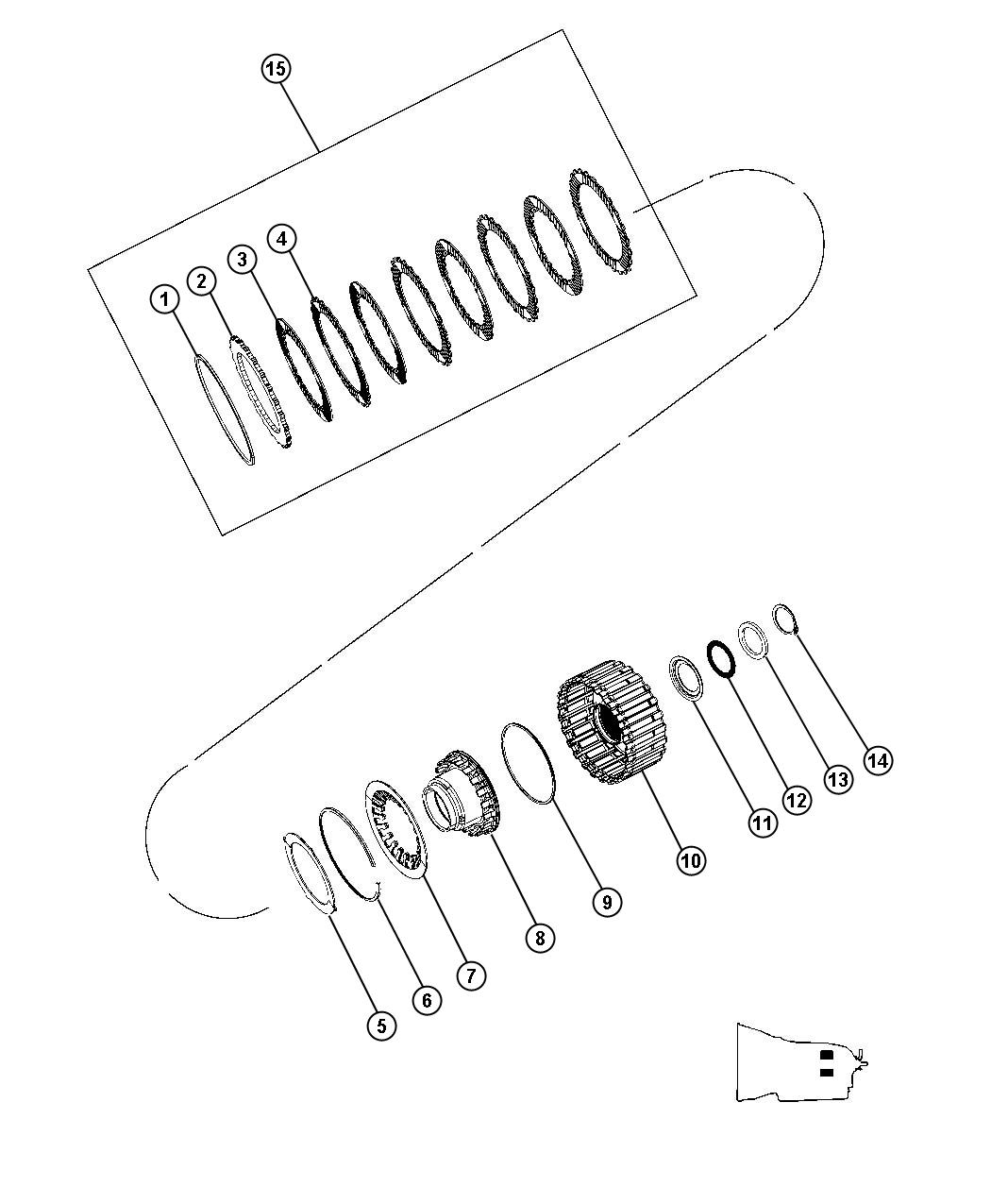 Full size assembly image of K3 Clutch Assembly. (1/1)