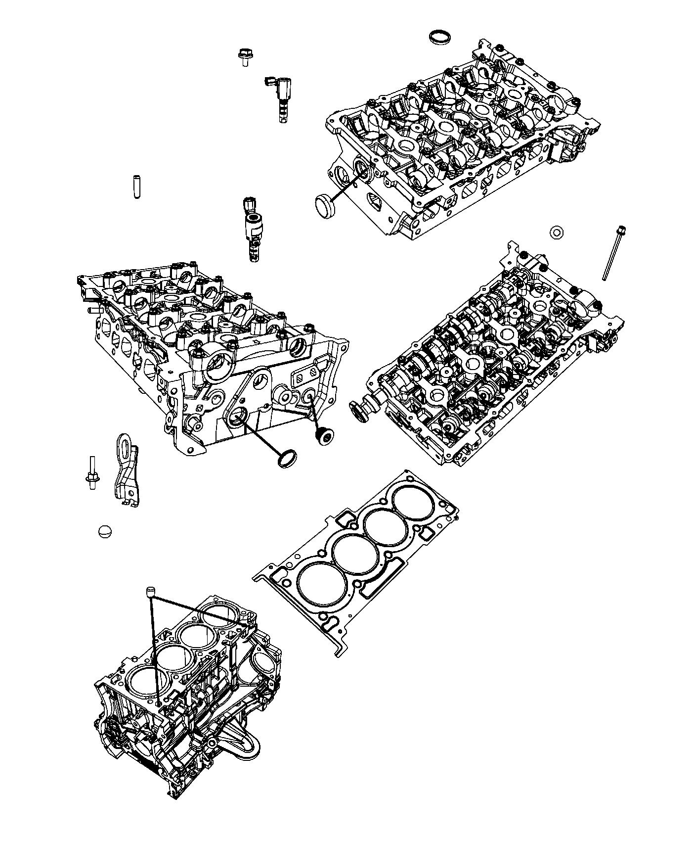 Diagram Cylinder Head 2.0L [2.0L I4 DOHC 16V Dual VVT Engine]. for your Jeep