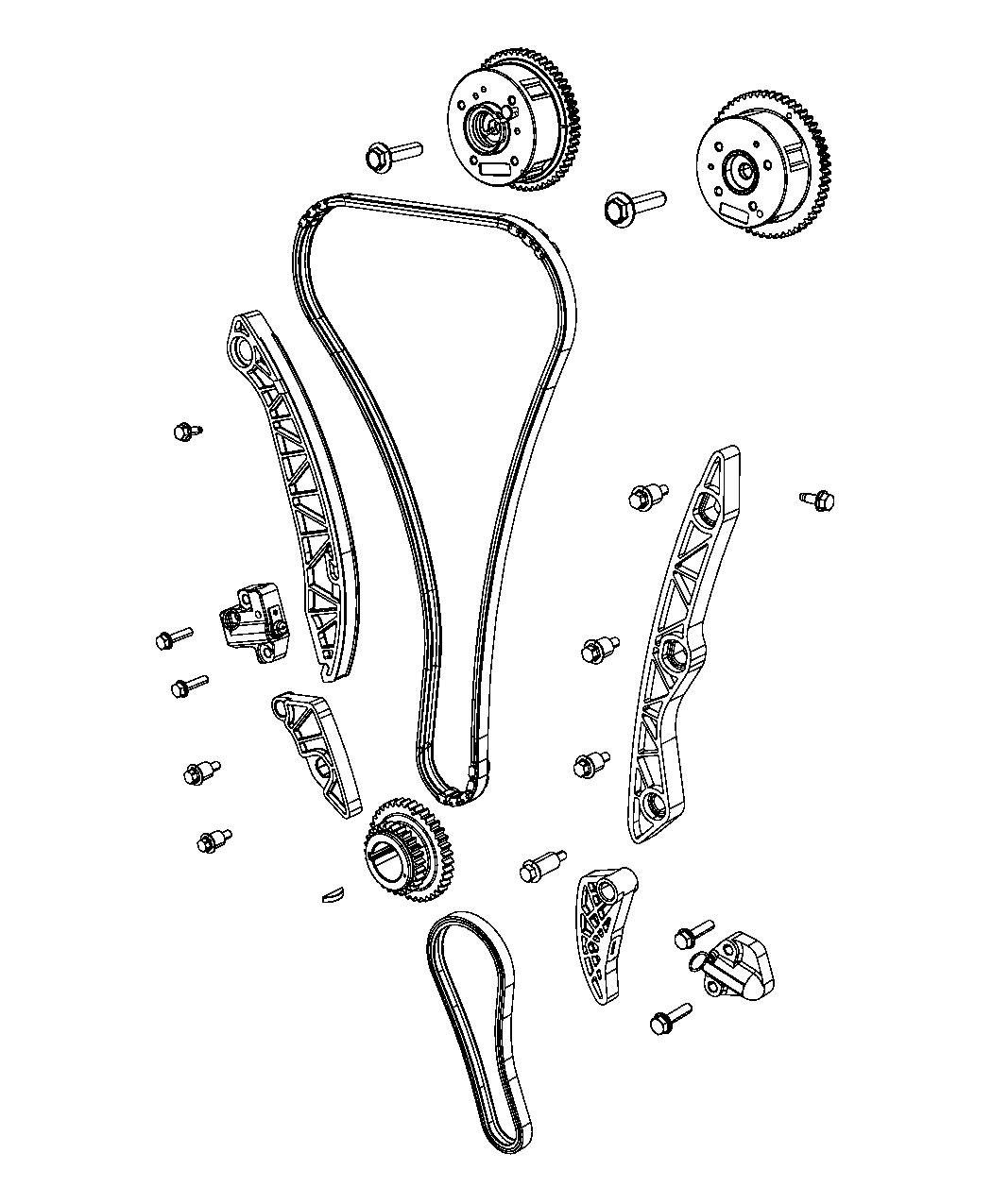 Diagram Timing System 2.0L [2.0L I4 DOHC 16V Dual VVT Engine]. for your Jeep Patriot  