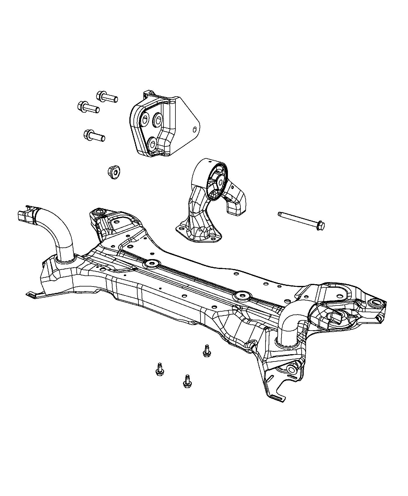 Engine Mounting Rear FWD 2.0L [2.0L I4 DOHC 16V Dual VVT Engine]. Diagram