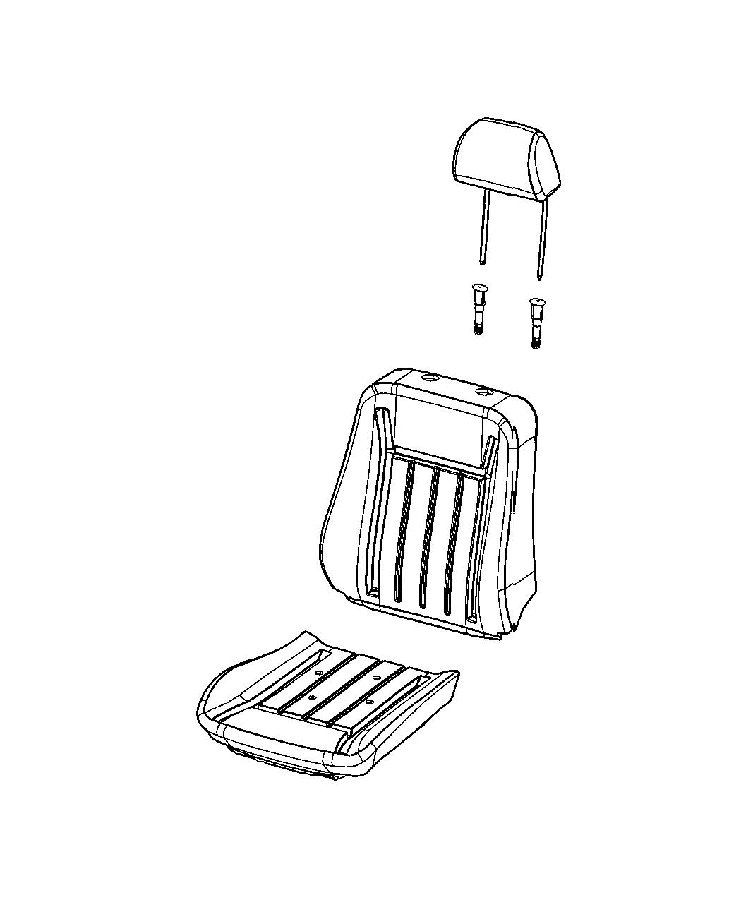 Front Seat - Bucket - Trim Code [CL]. Diagram