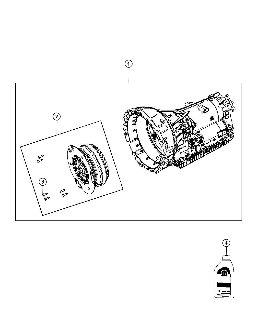 Diagram Transmission / Transaxle Assembly. for your 2009 Dodge Charger   