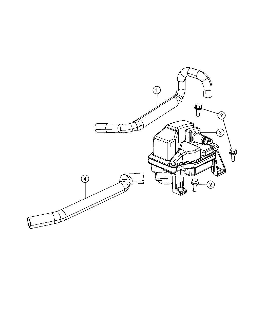 Diagram Crankcase Ventilation 1.4L [1.4L I4 FIRE MAIR 16V Eng (E0-E22)]. for your Jeep Renegade  