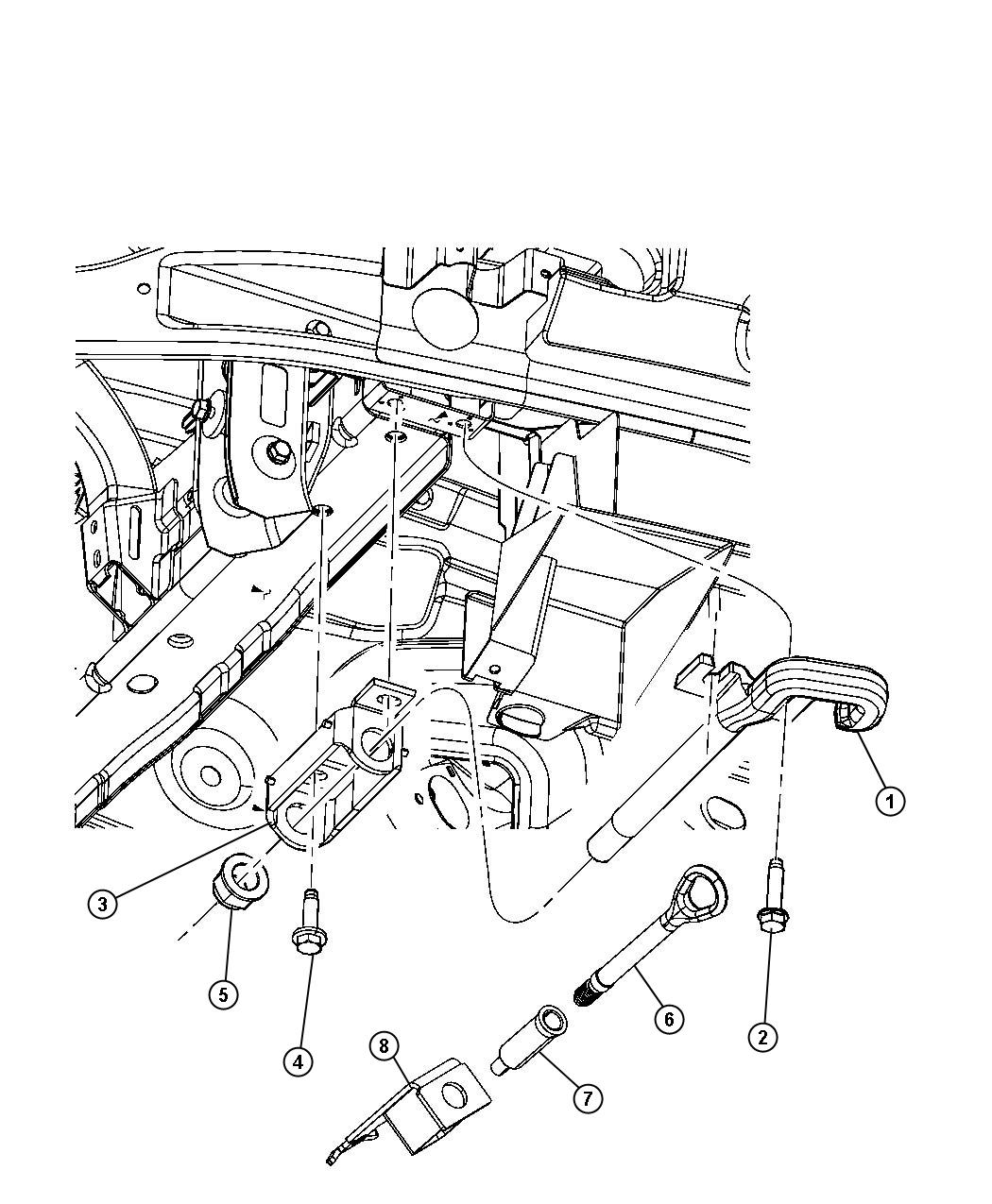 Diagram Tow Hooks, Front. for your Ram