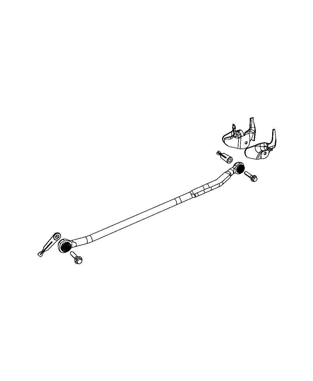 Diagram Track Bar,Front. for your Chrysler 300  M