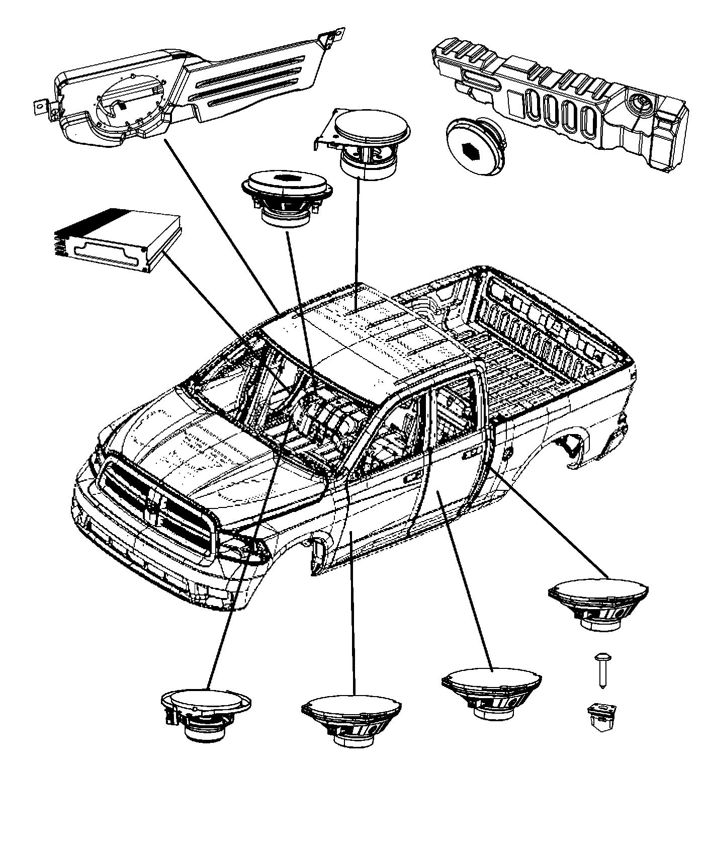 Speakers and Amplifiers. Diagram