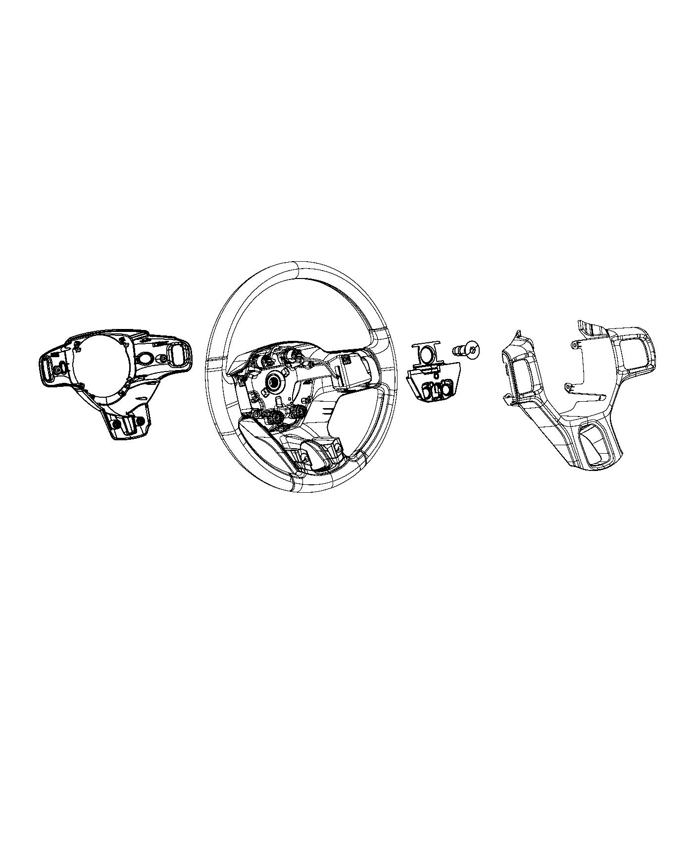 Diagram Steering Wheel Assembly. for your 2022 Ram 3500   