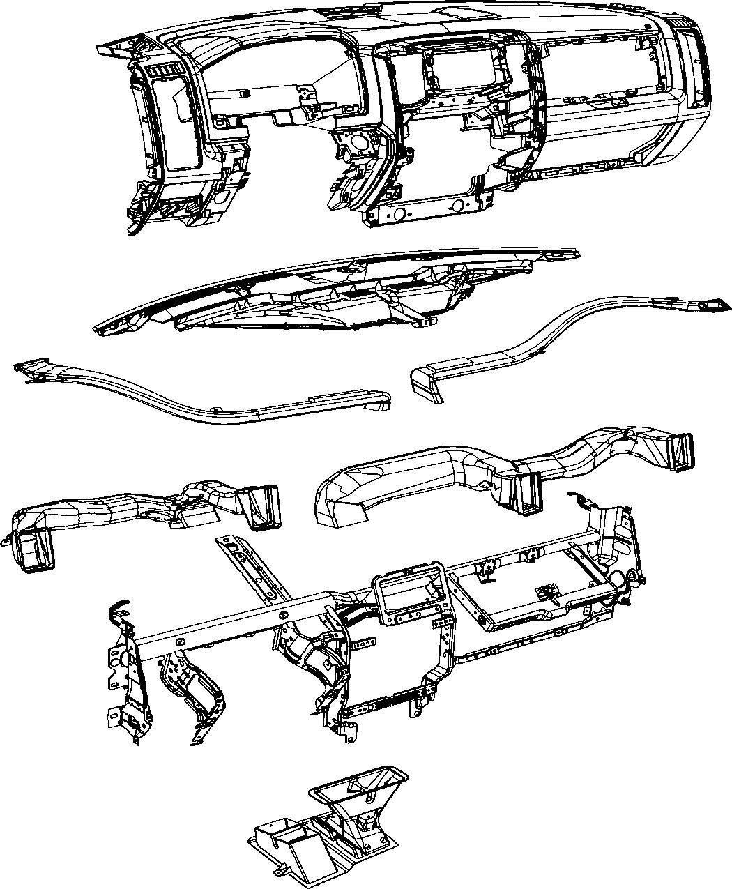 Instrument Panel and Structure. Diagram