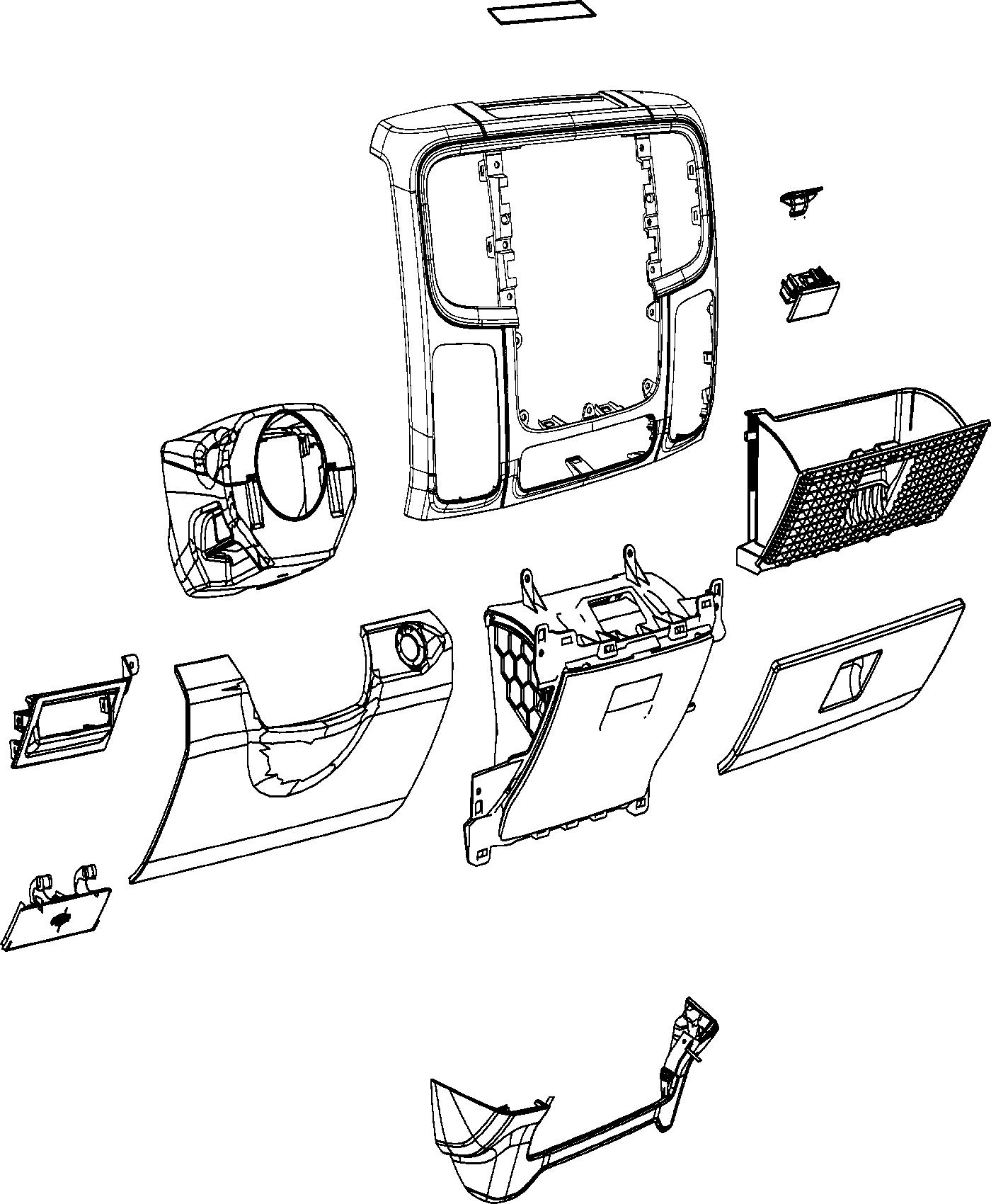 Diagram Instrument Panel Trim [Lower]. for your Chrysler 300  M