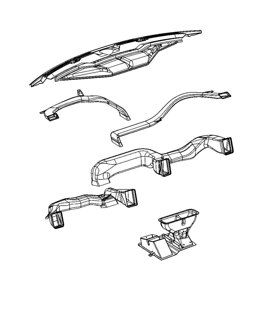 Diagram Ducts Front. for your Chrysler 300  M