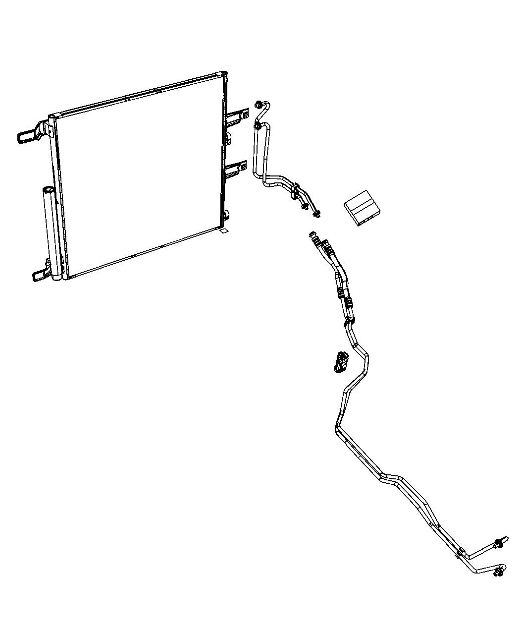 Diagram Transmission Cooler and Lines. for your 1998 Dodge Ram 2500   