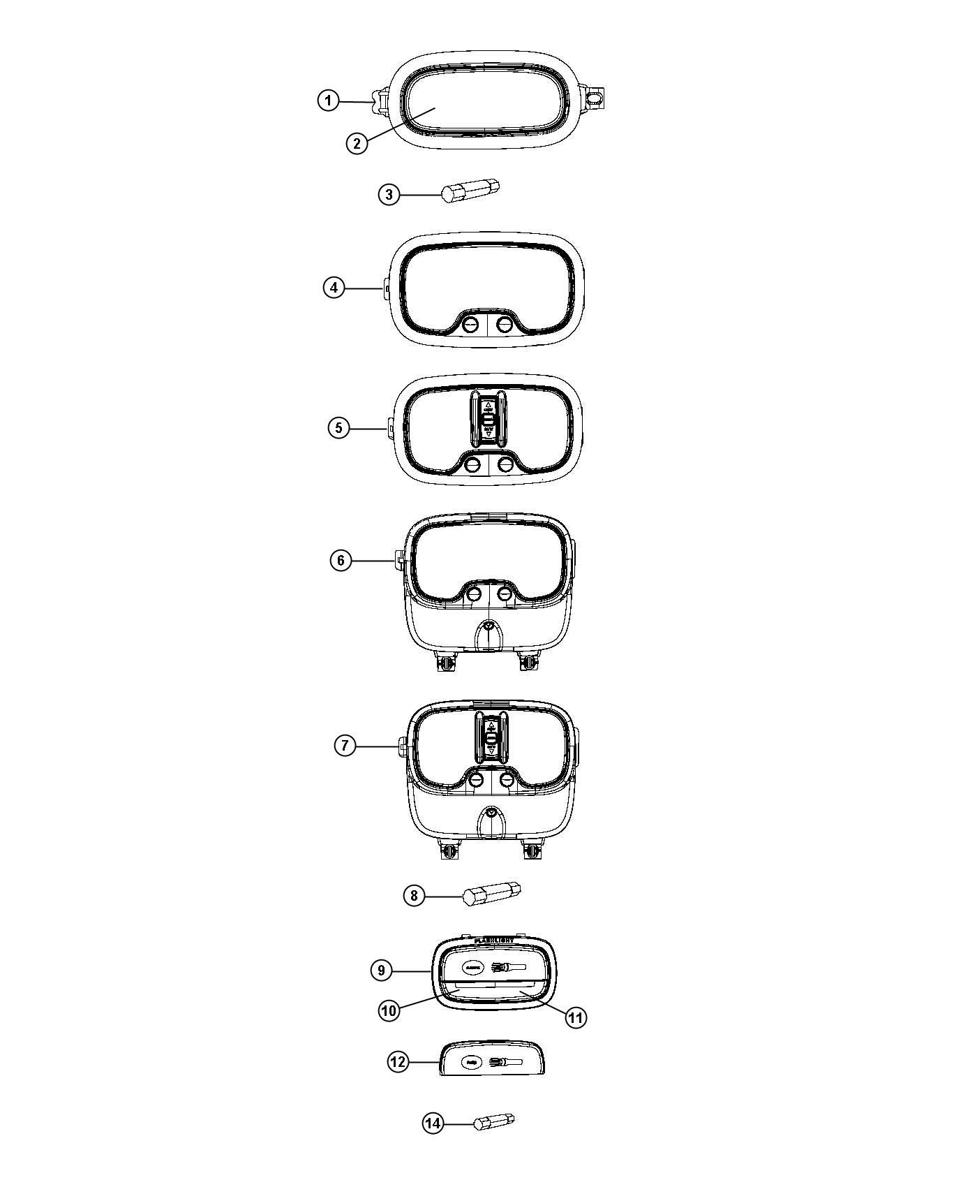 Diagram Lamps Interior. for your 2004 Chrysler 300  M 