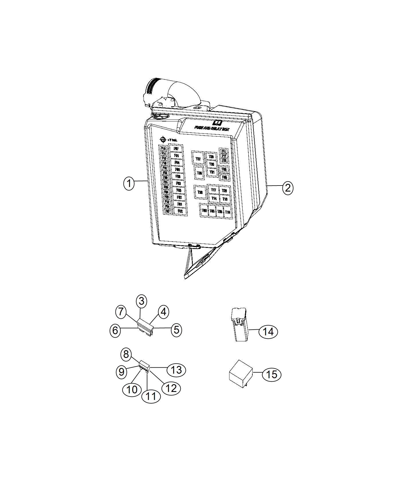 Power Distribution Center. Diagram