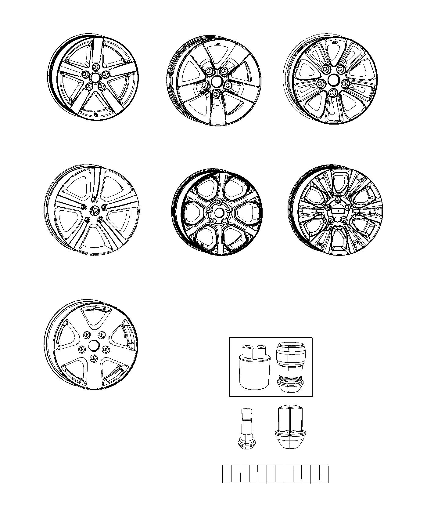 Wheel and Hardware. Diagram