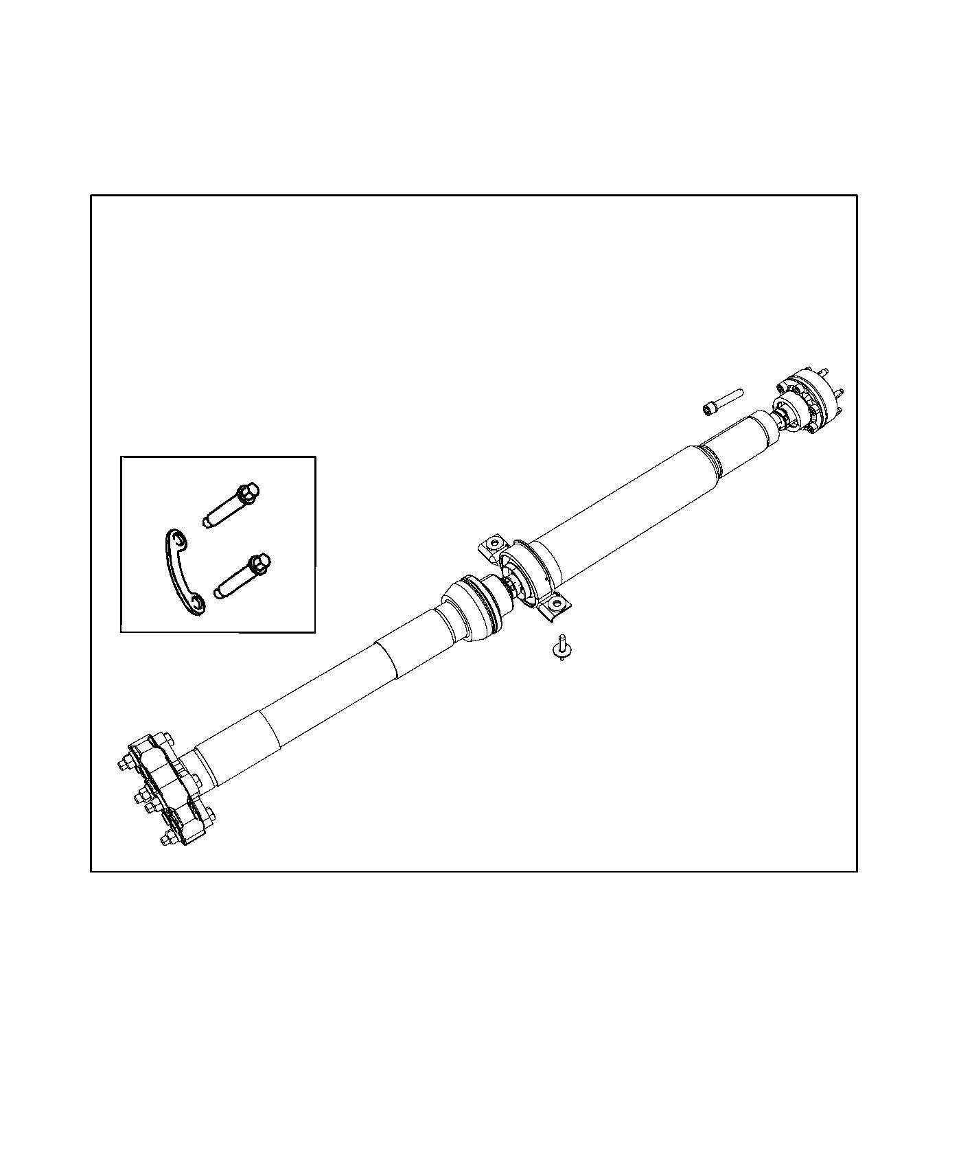 Diagram Shaft, Drive, 2-Piece. for your Chrysler 300  M