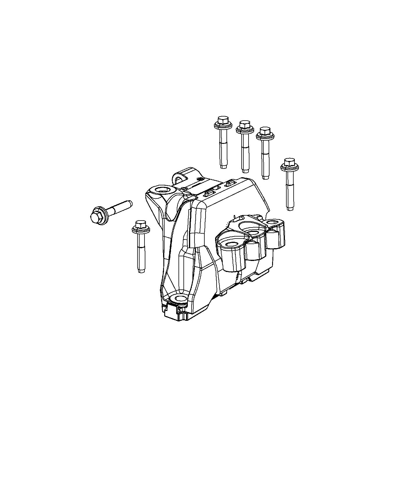 Diagram Engine Mounting Right Side 2.4L [2.4L I4 MultiAir Engine]. for your 2004 Chrysler 300  M 