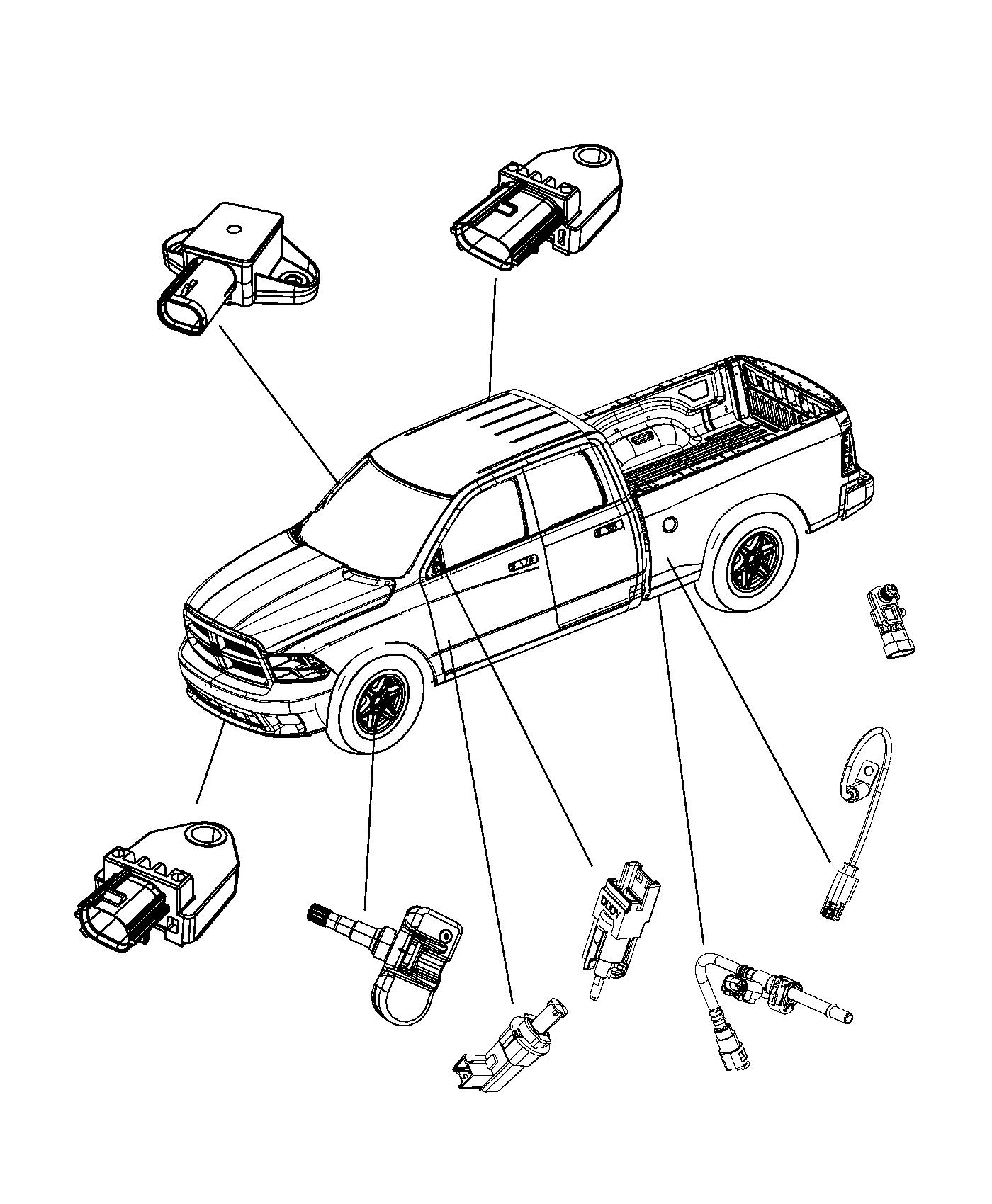Diagram Sensors, Body. for your Jeep