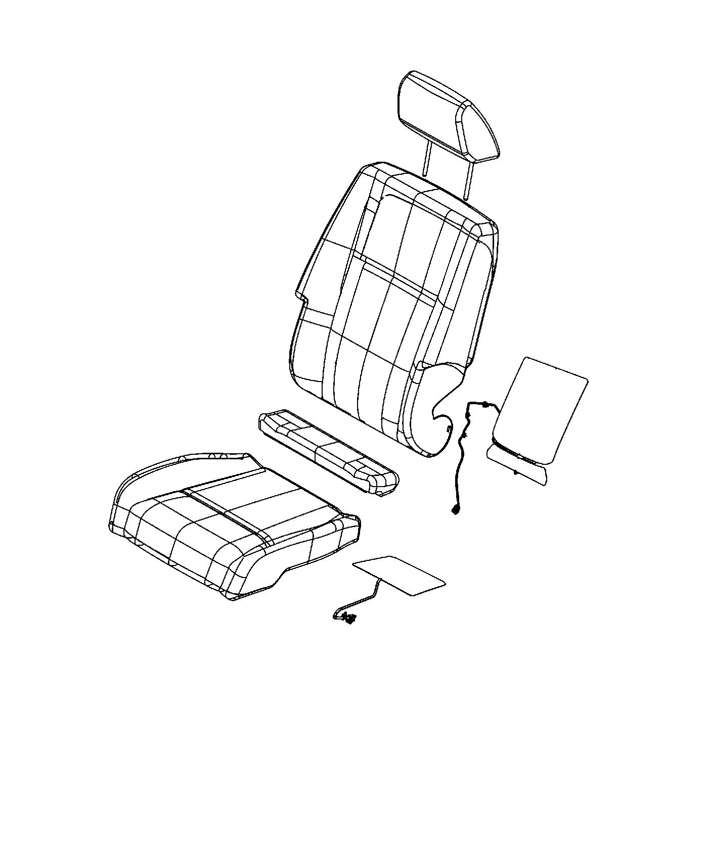Front Seat - Bucket - Trim Code [AL]. Diagram