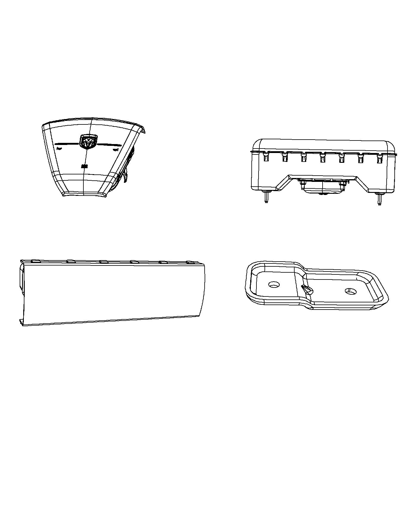 Diagram Air Bags Front. for your 2004 Chrysler 300  M 