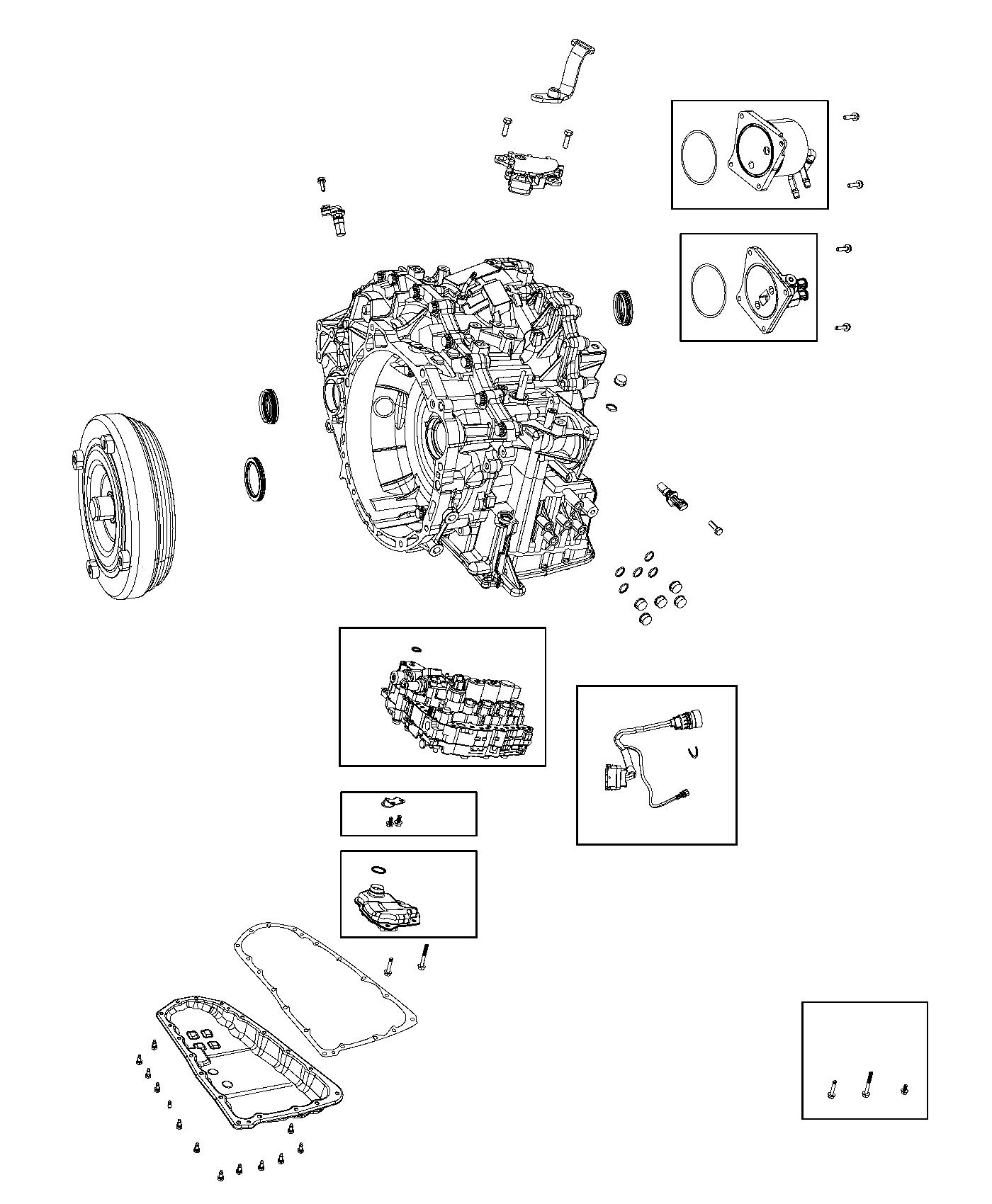 Diagram Transmission Serviceable Parts. for your Jeep Patriot  