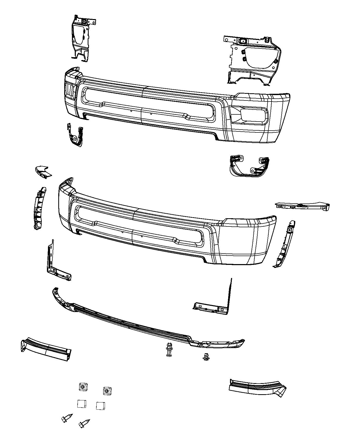 Diagram Bumper Front. for your 2003 Dodge Ram 1500   