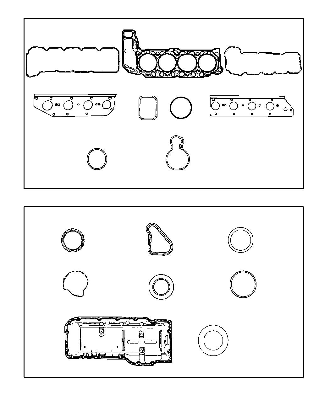 Diagram Engine Gasket Kits 4.7L [4.7L V8 Engine]. for your Ram 1500  