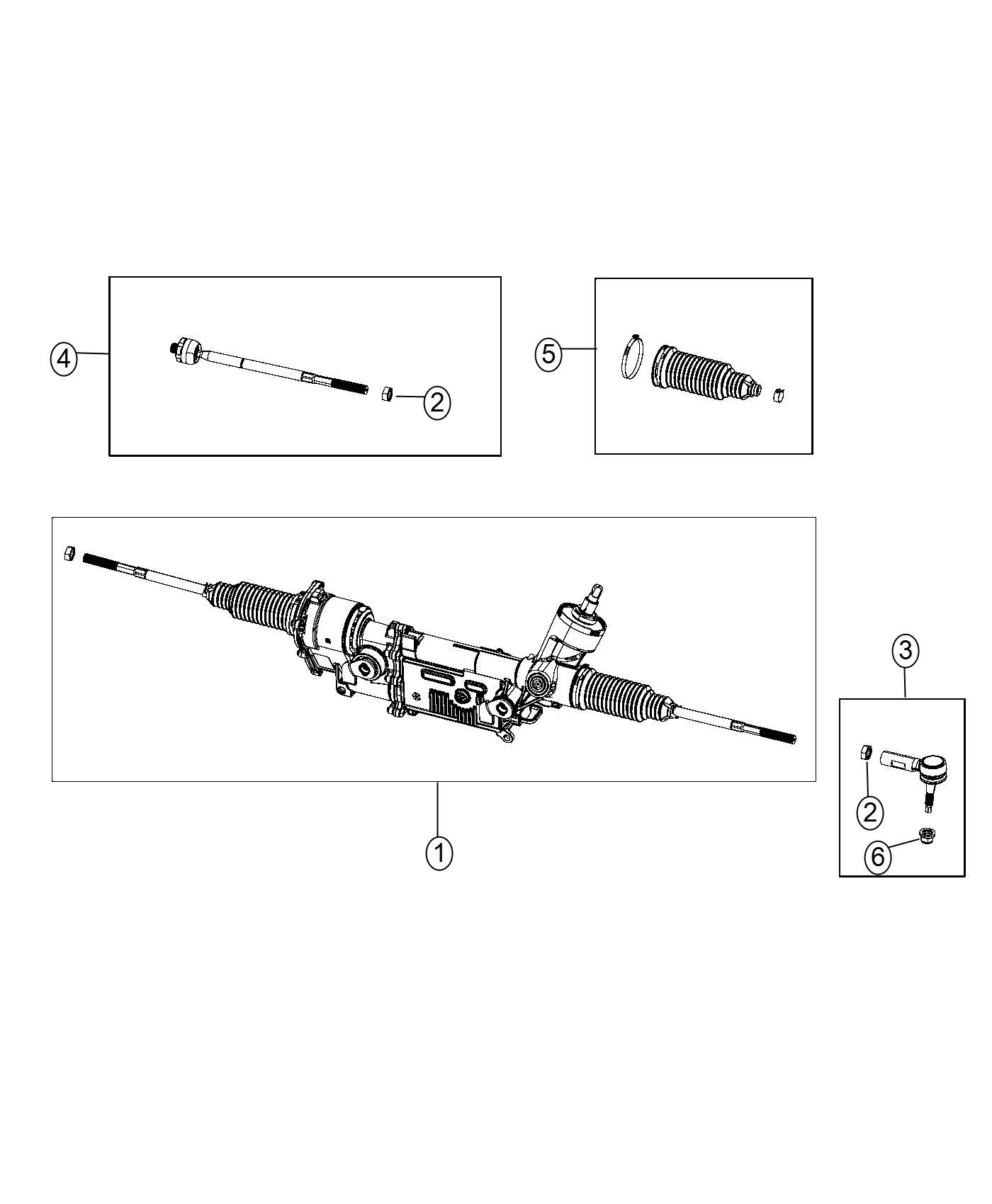 Gear Rack and Pinion, Electric. Diagram